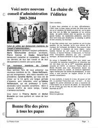   LE FRANCO-LIEN, 2003   , page 3
