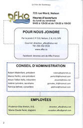   LA VOIX DES KOOTENAYS, 2012   , page 2
