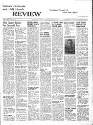 Saanich Peninsula And Gulf Islands Review Wed, February 17, 1943 (Page 1)