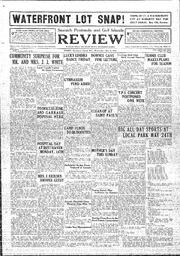 Saanich Peninsula And Gulf Islands Review Wed, May 9, 1934 (Page 1)