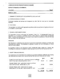   ÉTATS FINANCIERS - EN, 2014   , page 9