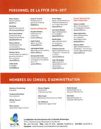   RAPPORT ANNUEL - FFCB, 2016-2017   , page 12
