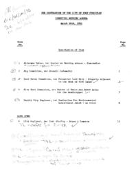 1992-03-30 - City of Port Coquitlam - Committee - Agenda