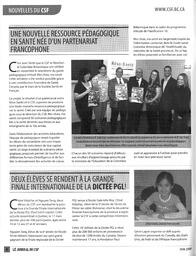   LE JOURNAL DU CSF, 2009   , page 8