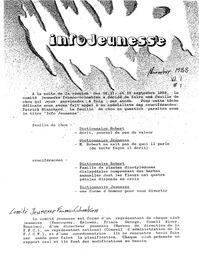  INFOJEUNESSE, 1988   , page 1