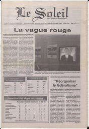 Le Soleil de Colombie-Britannique, October 29, 1993, page 1