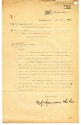 Letter from 11th Regiment to Dr. F.T. Underhill