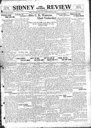 Sidney And Islands Review Thu, December 7, 1922 (Page 1)