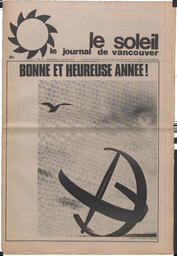 Le Soleil de Vancouver, January 5, 1973, page 1
