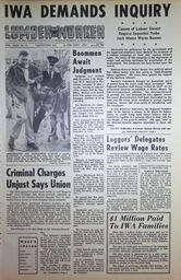   The Western Canadian Lumber Worker, Vol. XXIX, No. 21, 2nd Issue Nov. 1962   , page 1