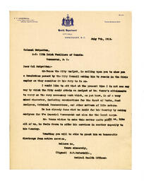 Letter to G. McSpadden from F.T. Underhill: 07-Jul-16
