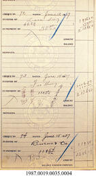Receipts, 1937 - Hong And Lee Chong Collection