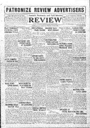 Saanich Peninsula And Gulf Islands Review Wed, April 26, 1933 (Page 1)