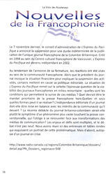   LA VOIX DES KOOTENAYS, 2011   , page 14