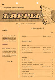   L'APPEL, LE MAGAZINE FRANCO-COLOMBIEN, 1968   , page 1