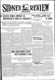 Sidney And Islands Review Fri, April 4, 1913 (Page 1)