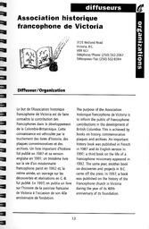   RÉPERTOIRE DES RESSOURCES CULTURELLES, 1999-2001   , page 15