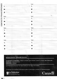   ANNUAIRE - FFCB, 2018   , page 66