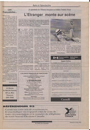 Le Soleil de Colombie, October 9, 1992, page 15