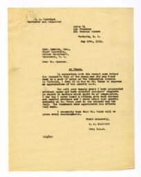 Letter from C.L. Harrison, to John Cameron