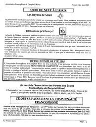   LE FRANCO-LIEN, 2005   , page 4