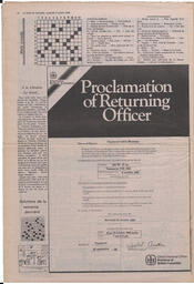 Le Soleil de Colombie, October 3, 1986, page 18