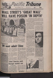   The Pacific Tribune - Friday, September 15, 1967   , page 1