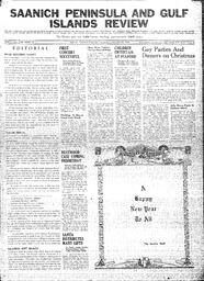 Saanich Peninsula And Gulf Islands Review Wed, December 28, 1938 (Page 1)