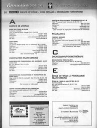   ANNUAIRE - FFCB, 2003   , page 94