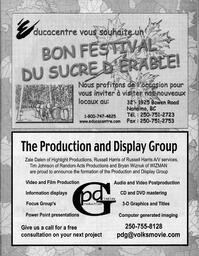   MAPLE SUGAR FESTIVAL DU SUCRE D'ÉRABLE, 2002   , page 23