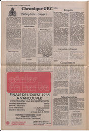 Le Soleil de Colombie, November 22, 1985, page 4