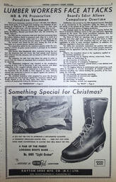   The Western Canadian Lumber Worker, Vol. XXIX, No. 23, 1st Issue Dec. 1962   , page 3