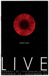 LIVE Biennial of Performance Art 2005 Brochure