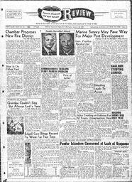 Saanich Peninsula And Gulf Islands Review Wed, January 16, 1957 (Page 1)