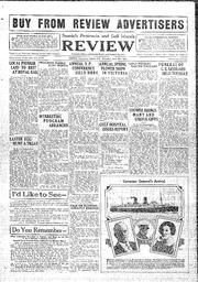Saanich Peninsula And Gulf Islands Review Thu, April 9, 1931 (Page 1)