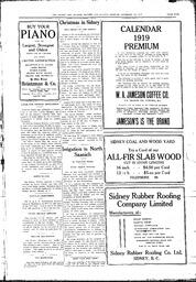 Sidney And Islands Review Thu, December 19, 1918 (Page 5)