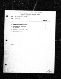 1994-11-08 - City of Port Coquitlam - Economic Development Committee - Agenda