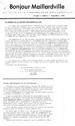   BONJOUR MAILLARDVILLE, 1988   , page 1