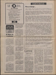 Le Soleil de Colombie, October 22, 1976, page 2