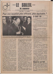 Le Soleil de Vancouver, November 14, 1969, page 1