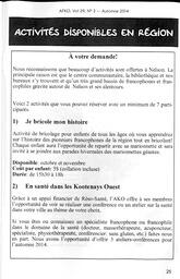   LA VOIX DES KOOTENAYS, 2014   , page 25