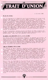   LE TRAIT D'UNION, 1986   , page 1