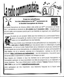   LE R�VERB�RE �CLAIR�, 2001   , page 5