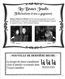   LE RÉVERBÈRE, 2003   , page 11
