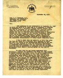 Letter from Vance to Maitland & Maitland