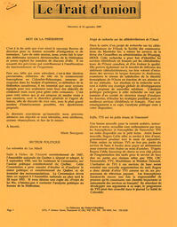   LE TRAIT D'UNION, 1990   , page 1