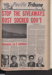   The Pacific Tribune - Friday, August 18, 1972   , page 1