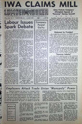   The Western Canadian Lumber Worker, Vol. XXX, No. 2, 2nd Issue Jan. 1963   , page 1