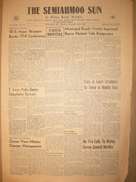 The Semiahmoo Sun and White Rock Weekly, November 15, 1956 (Page 1)