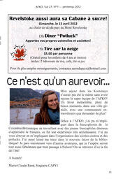   LA VOIX DES KOOTENAYS, 2012   , page 15